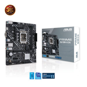 Mainboard Asus H610M-K (Intel H610/ Intel LGA 1700/ M-ATX/ 2 khe ram/ DDR4/ Lan)