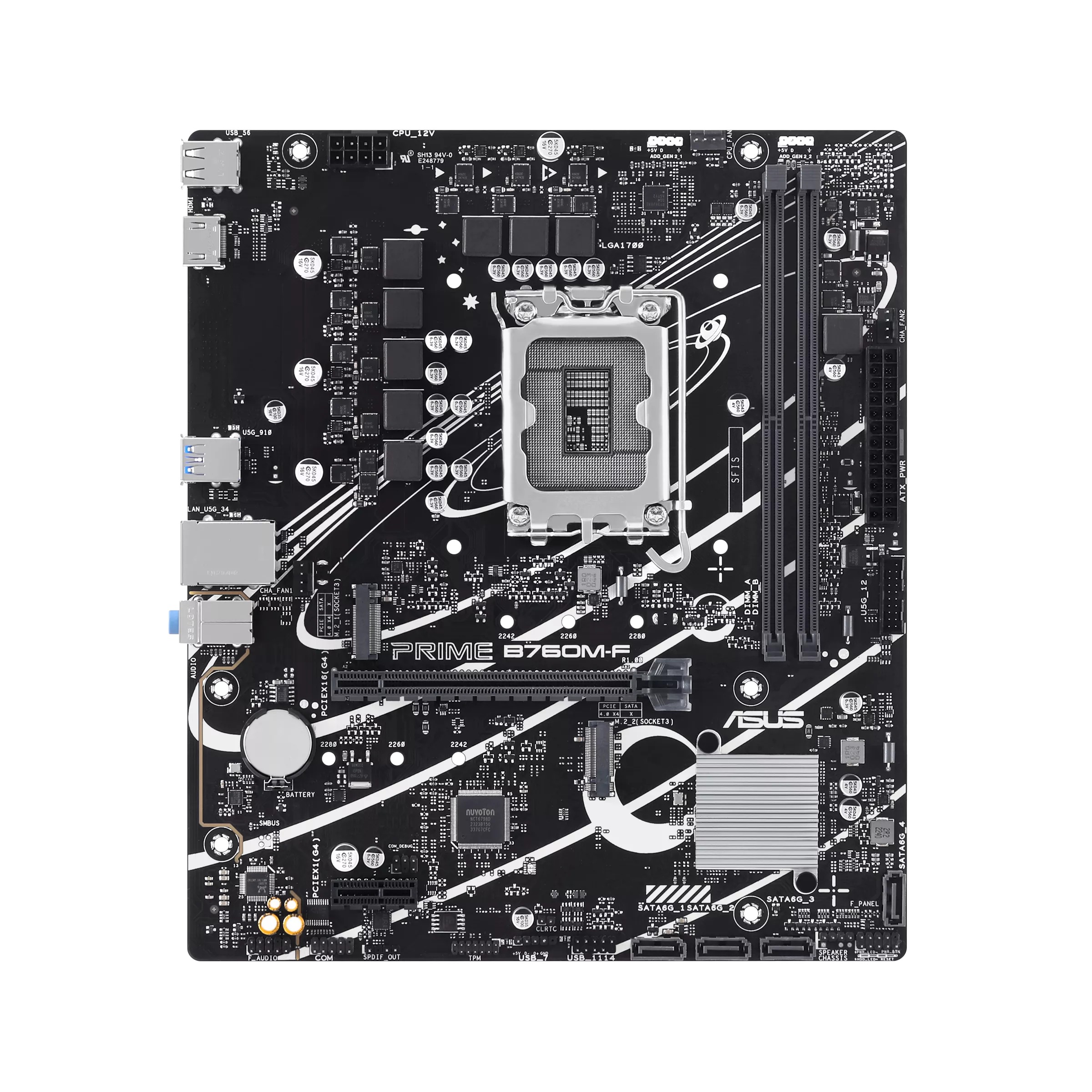 Bo Mạch Chủ ASUS Prime B760M-F DDR5 (LGA1700/M-ATX/2 Khe RAM)