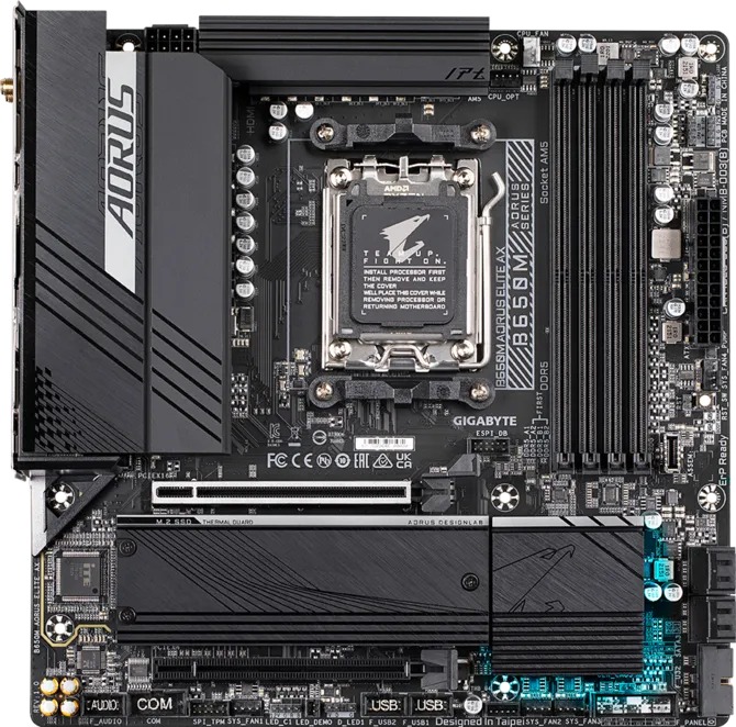 Bo Mạch Chủ GIGABYTE B650M AORUS ELITE AX DDR5 (AM5/M-ATX)