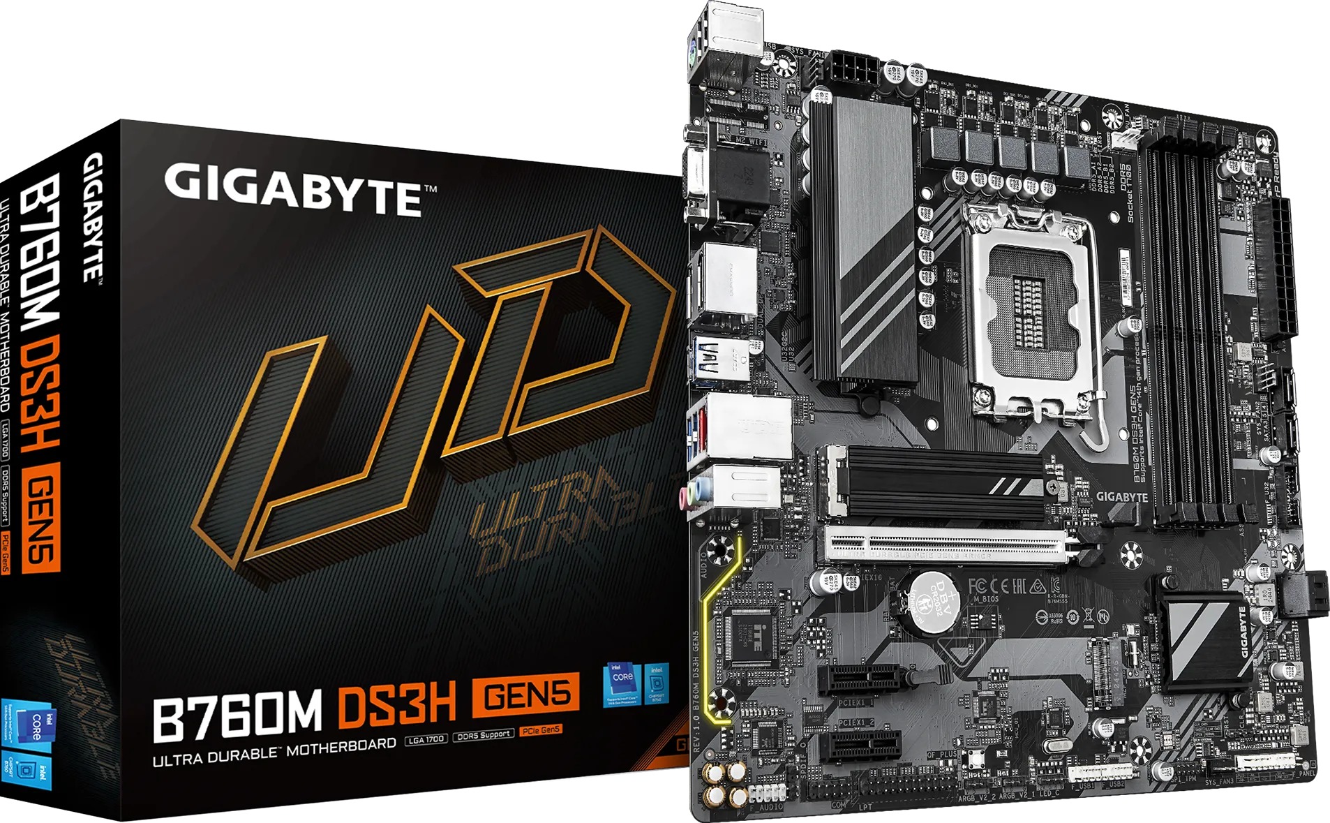 Bo Mạch Chủ GIGABYTE B760M DS3H GEN5 (LGA1700/M-ATX)
