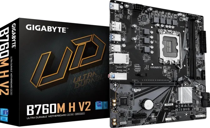 Bo Mạch Chủ GIGABYTE B760M H V2 DDR5 (LGA1700/M-ATX)