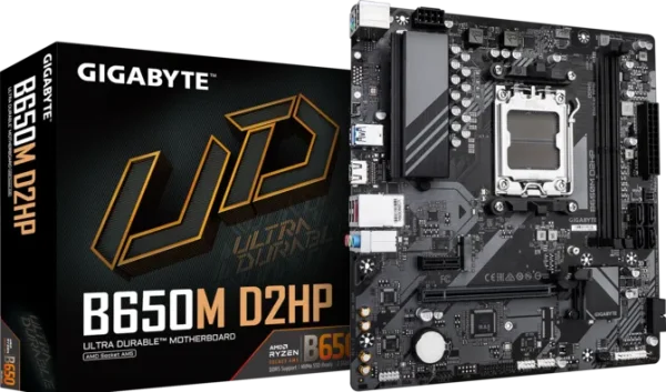 Bo Mạch Chủ GIGABYTE GA-B650M D2HP DDR5 (AM5/M-ATX/2 Khe RAM)