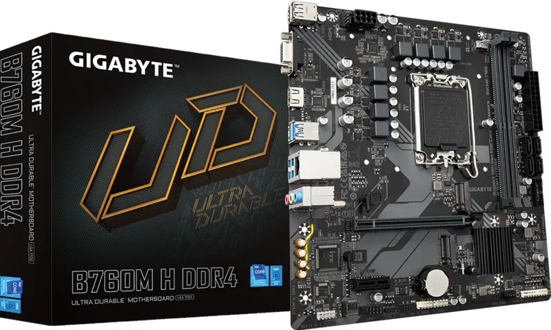 Bo Mạch Chủ GIGABYTE GA - B760M-H DDR4 (LGA1700/M-ATX)