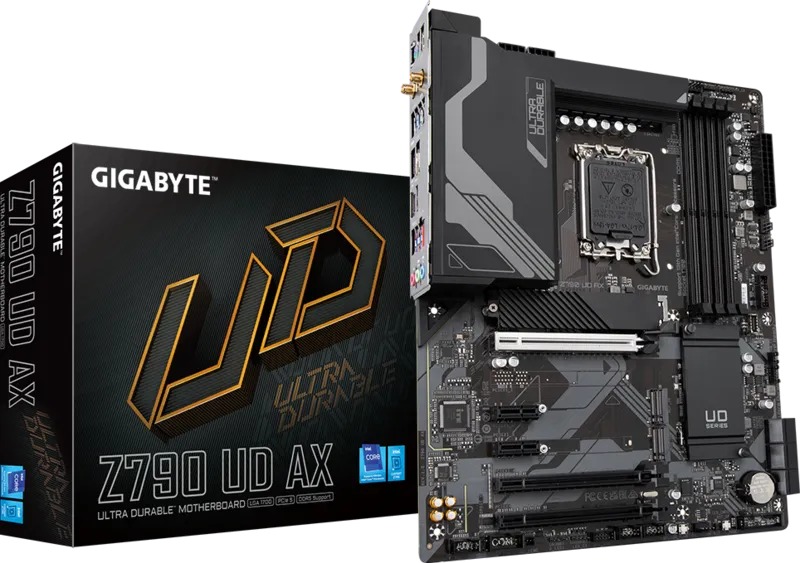 Bo Mạch Chủ GIGABYTE GA-Z790 UD AX​ DDR5 (LGA1700/ATX/Wifi+Bluetooth)