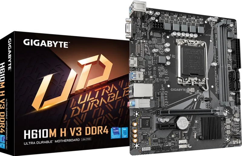 Bo Mạch Chủ GIGABYTE H610M-H V3 DDR4 (LGA1700/M-ATX)