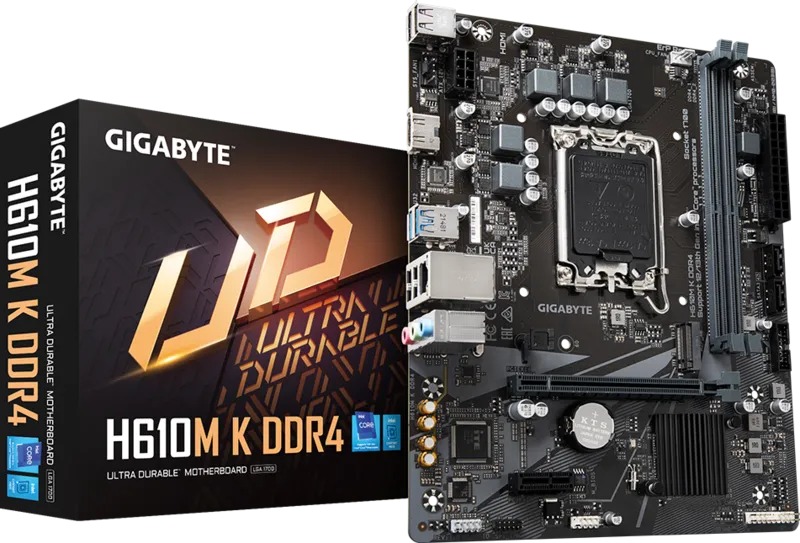 Bo Mạch Chủ GIGABYTE H610M K DDR4 (LGA1700/M-ATX)