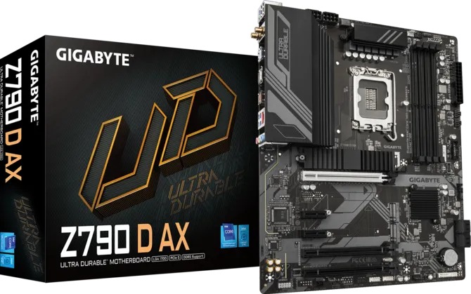 Bo Mạch Chủ GIGABYTE Z790 D AX DDR5 (LGA1700/ATX/Wifi+Bluetooth)