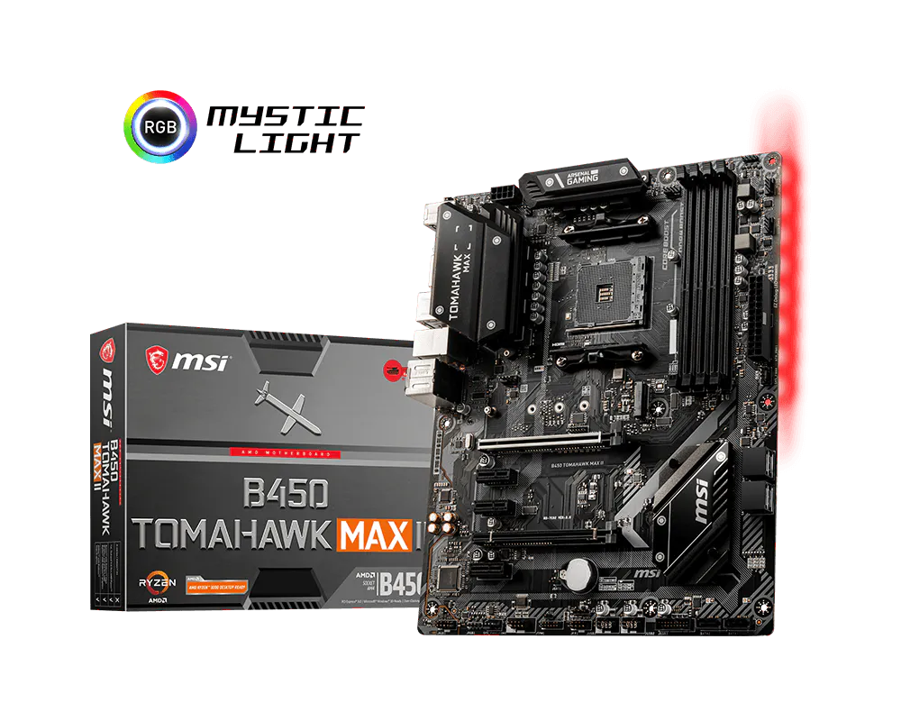 Bo Mạch Chủ MSI B450 TOMAHAWK MAX II DDR4 (AM4/ATX)