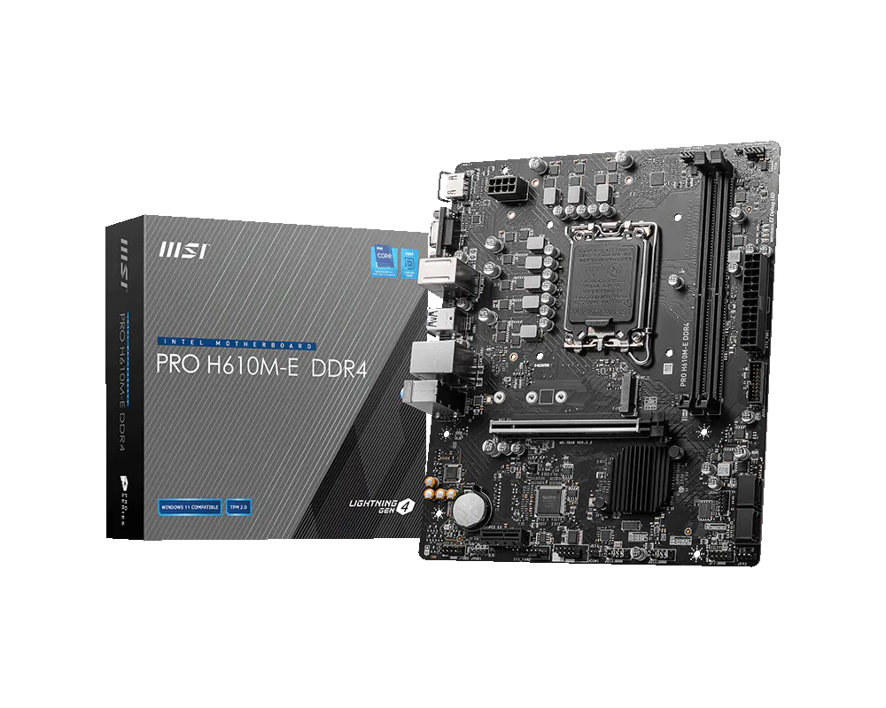 Bo Mạch Chủ MSI PRO H610M-E DDR4 (LGA1700/M-ATX)