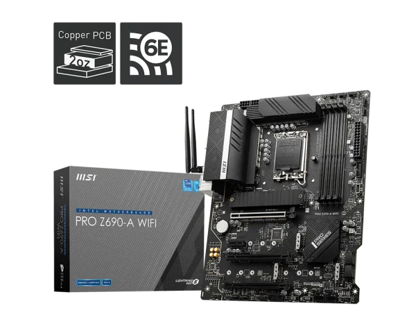 Bo Mạch Chủ MSI PRO Z690-A WIFI DDR5 (LGA1700/ATX/4 Khe RAM)