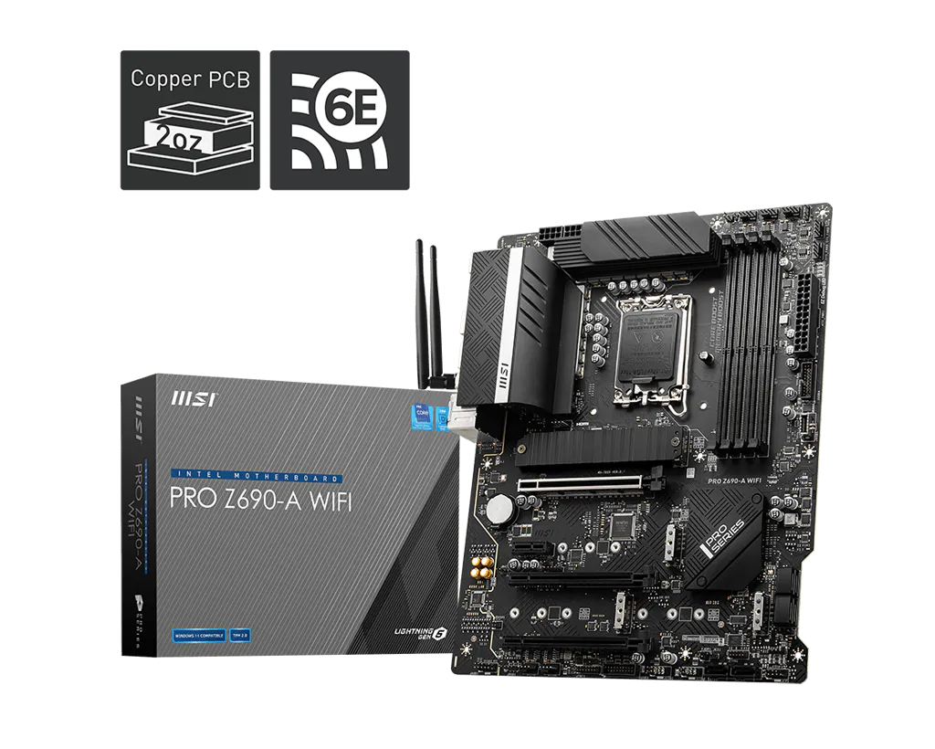 Bo Mạch Chủ MSI PRO Z690-A WIFI DDR5 (LGA1700/ATX/Wifi)