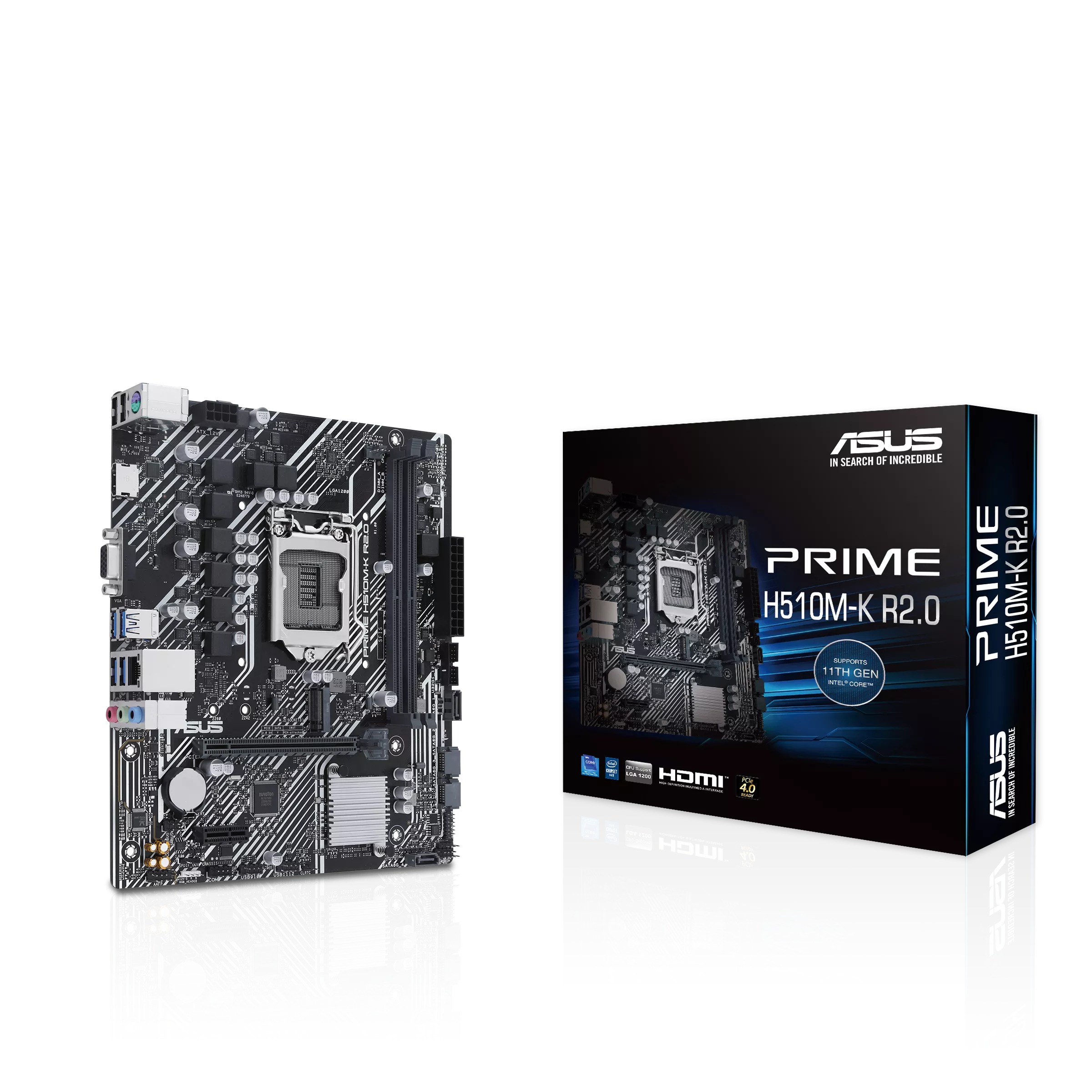 Bo Mạch Chủ ASUS PRIME H510M-K R2.0 DDR4 (LGA1200/M-ATX/2 Khe RAM)