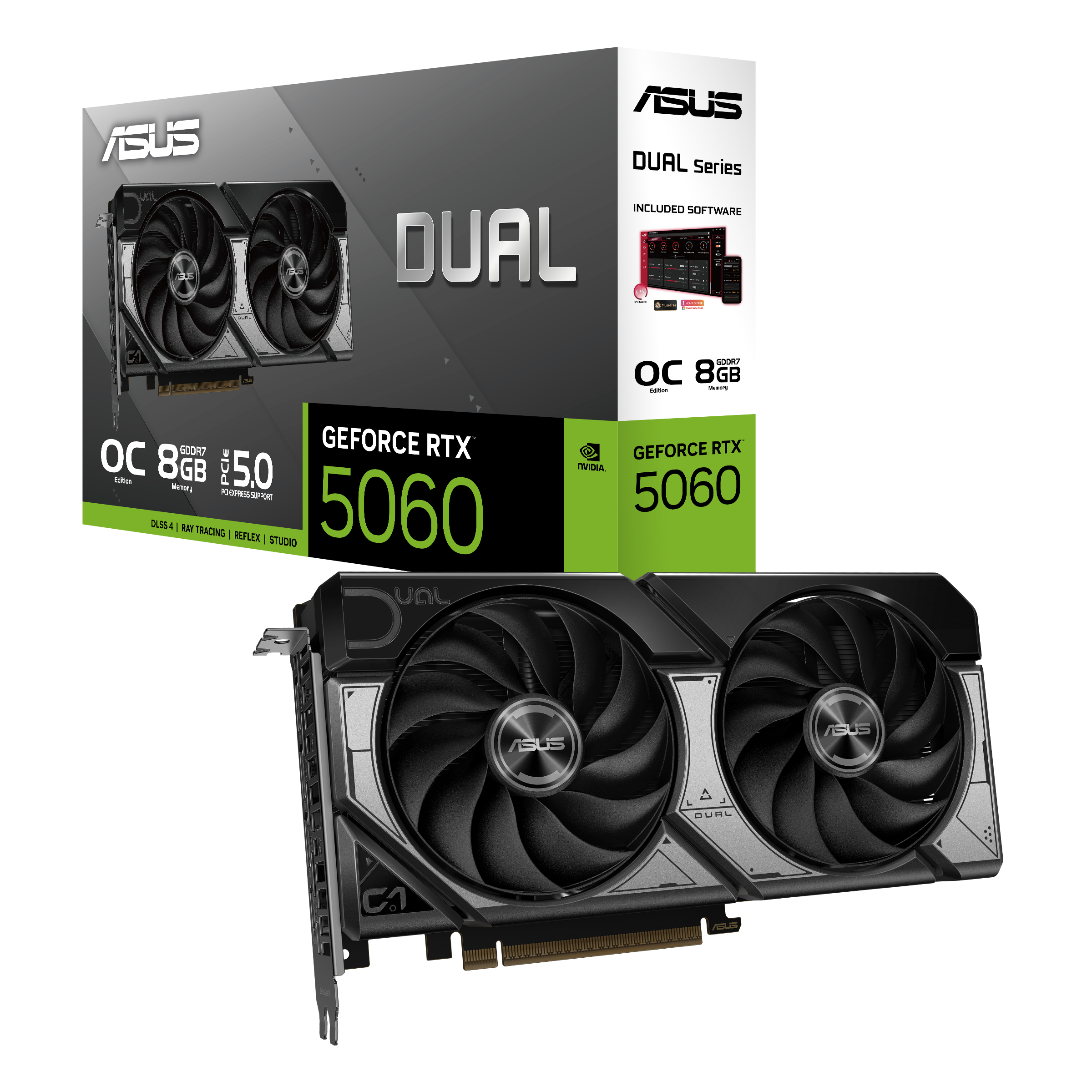 Card Đồ Hoạ ASUS Dual GeForce RTX 5060 8GB GDDR7 OC Edition