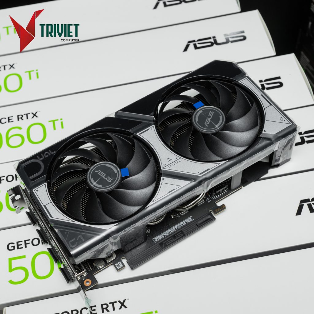 Card Đồ Hoạ ASUS Dual Geforce RTX 5060 Ti 16GB GDDR7 OC Edition (DUAL-RTX5060TI-O16G) trivietpc.vn