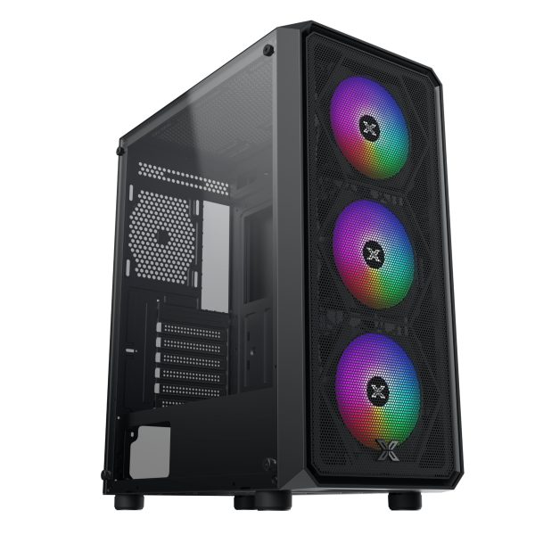 Vỏ Case Xigmatek DUO X 3F (E-ATX/Mid-Tower/Tempered Glass/3 Fan RGB/Black)
