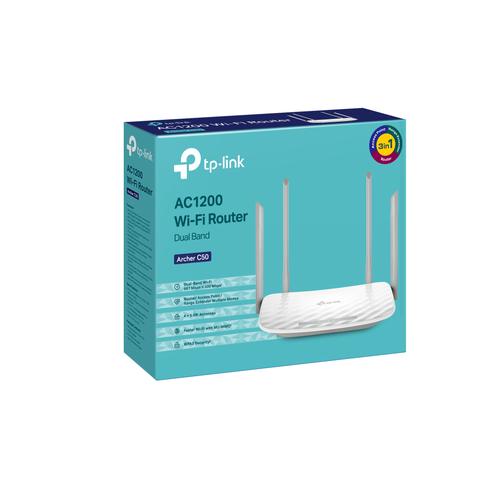 TP-Link Wifi Archer C50-AC1200 4 ăng ten (Phát wifi)