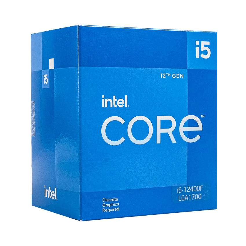 CPU Intel Core i5-12400F (LGA1700 / 6 Nhân 12 Luồng / 2.5Ghz-4.4Ghz / 18MB Cache / 65W)