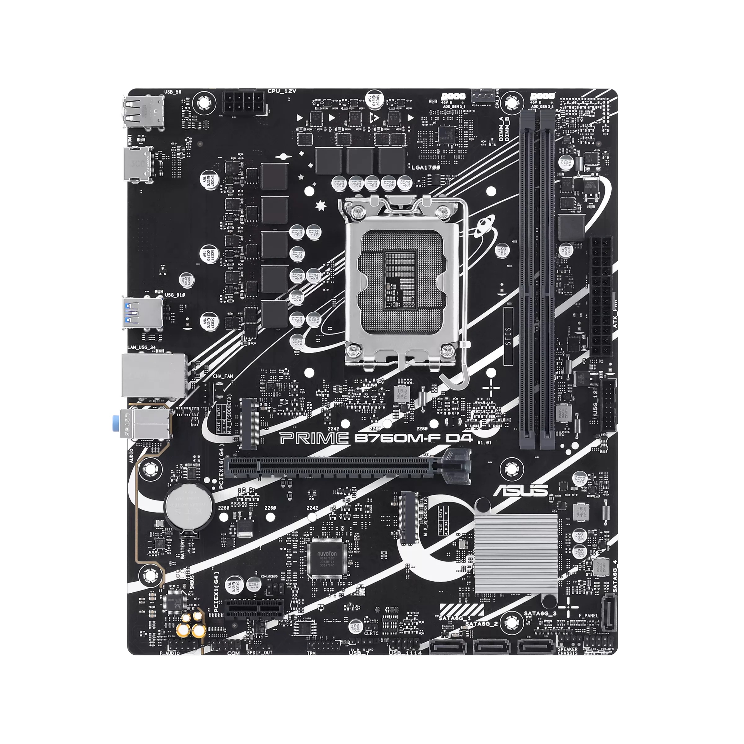 Bo Mạch Chủ ASUS Prime B760M-F DDR4 (LGA1700/M-ATX/2 Khe RAM)