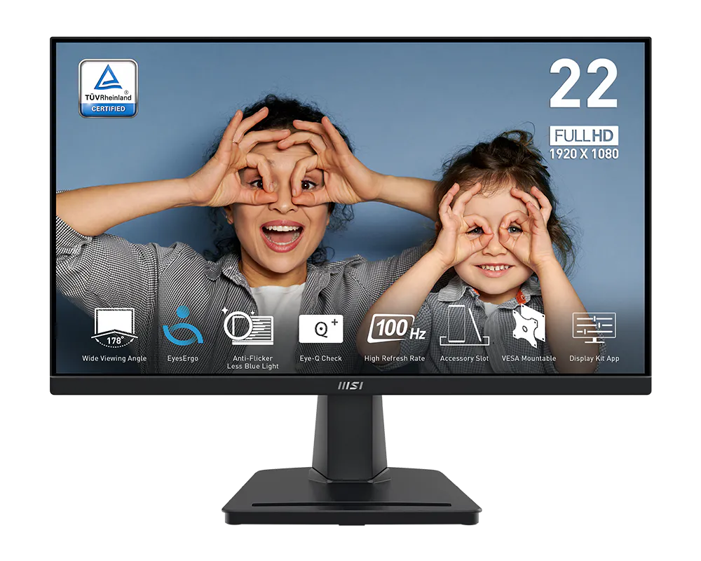 Màn Hình Đa Năng MSI Pro MP225V (21.45 inch/VA/FHD/100Hz/4ms)