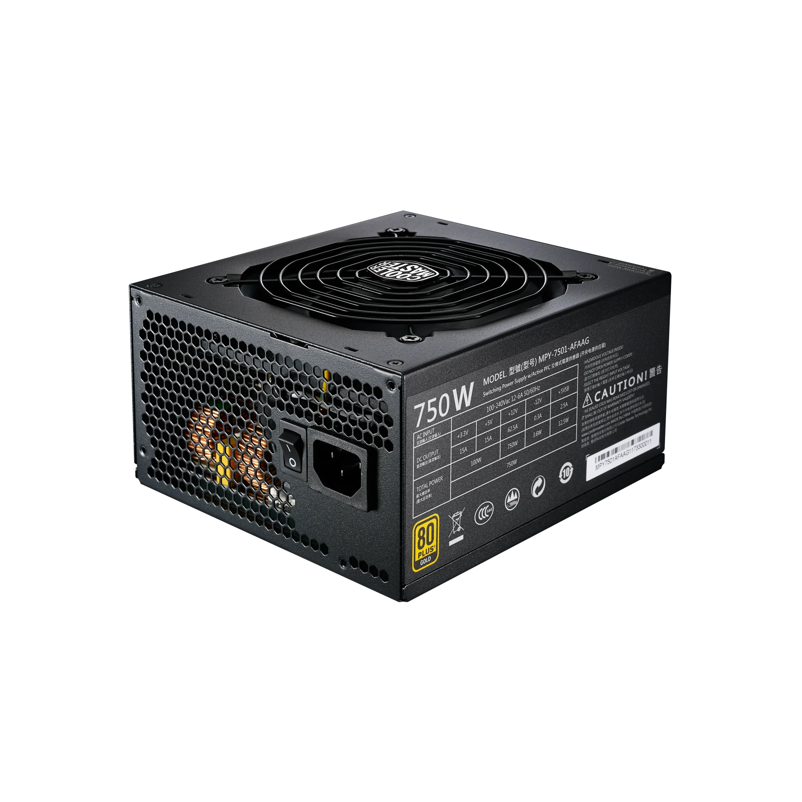 Nguồn Máy Tính Cooler Master MWE Gold Full-Modular 750W (Full-Modular)