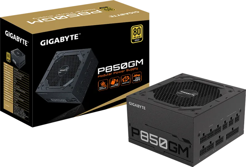 Nguồn Máy Tính Gigabyte GP-P850GM 850W (80 Plus Gold/Full-Modular)