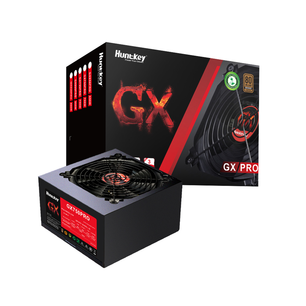 Nguồn Máy Tính Huntkey GX750PRO - 80 PLUS Bronze 750W (80 Plus Bronze)