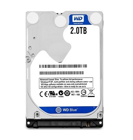 Ổ Cứng Laptop HDD Western Digital Blue 1TB 2.5 inch SATA3 128MB Cache 5400RPM - WD20SPZX