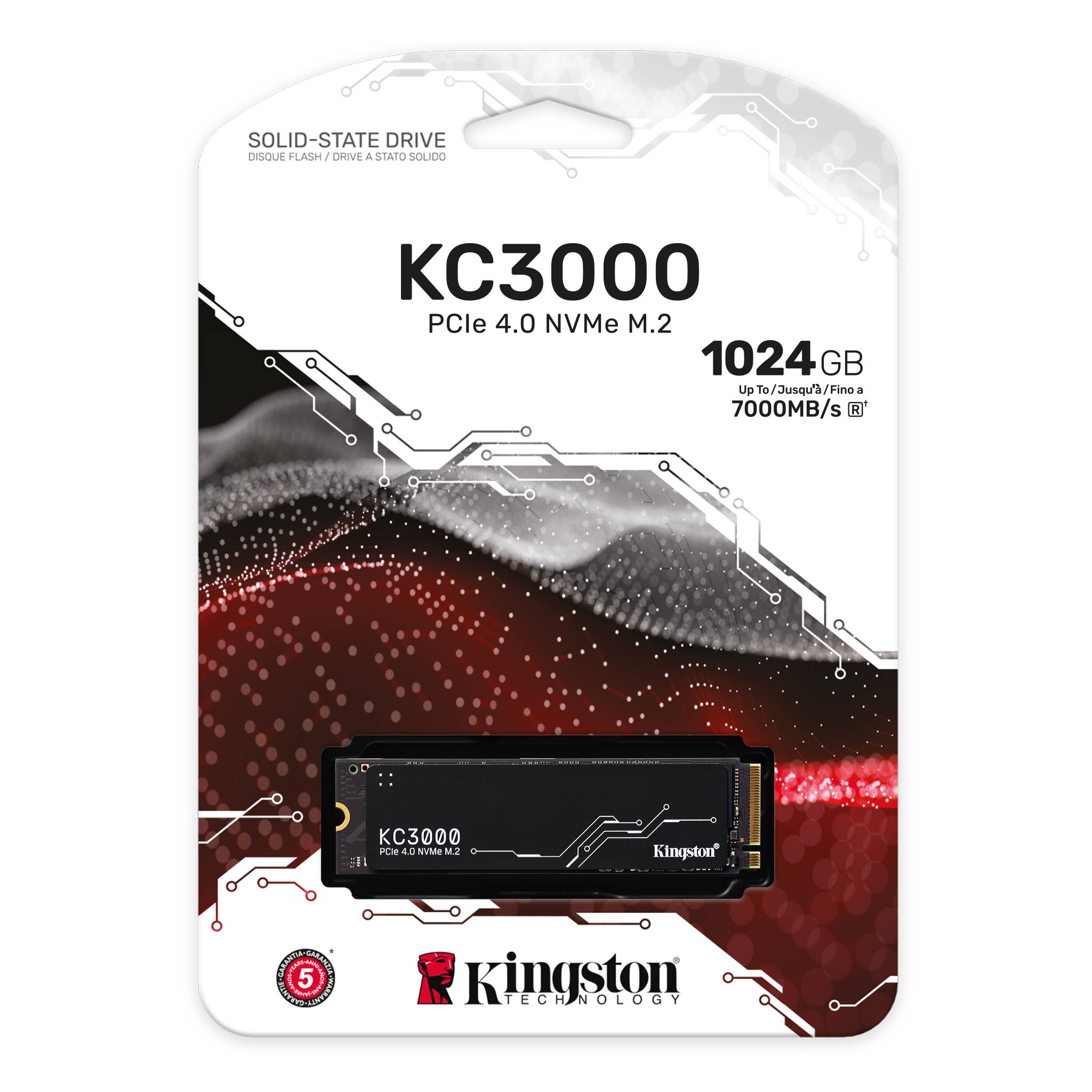Ổ Cứng SSD Kingston KC3000 1TB NVMe PCIe Gen4x4 (KC3000S/1024G)
