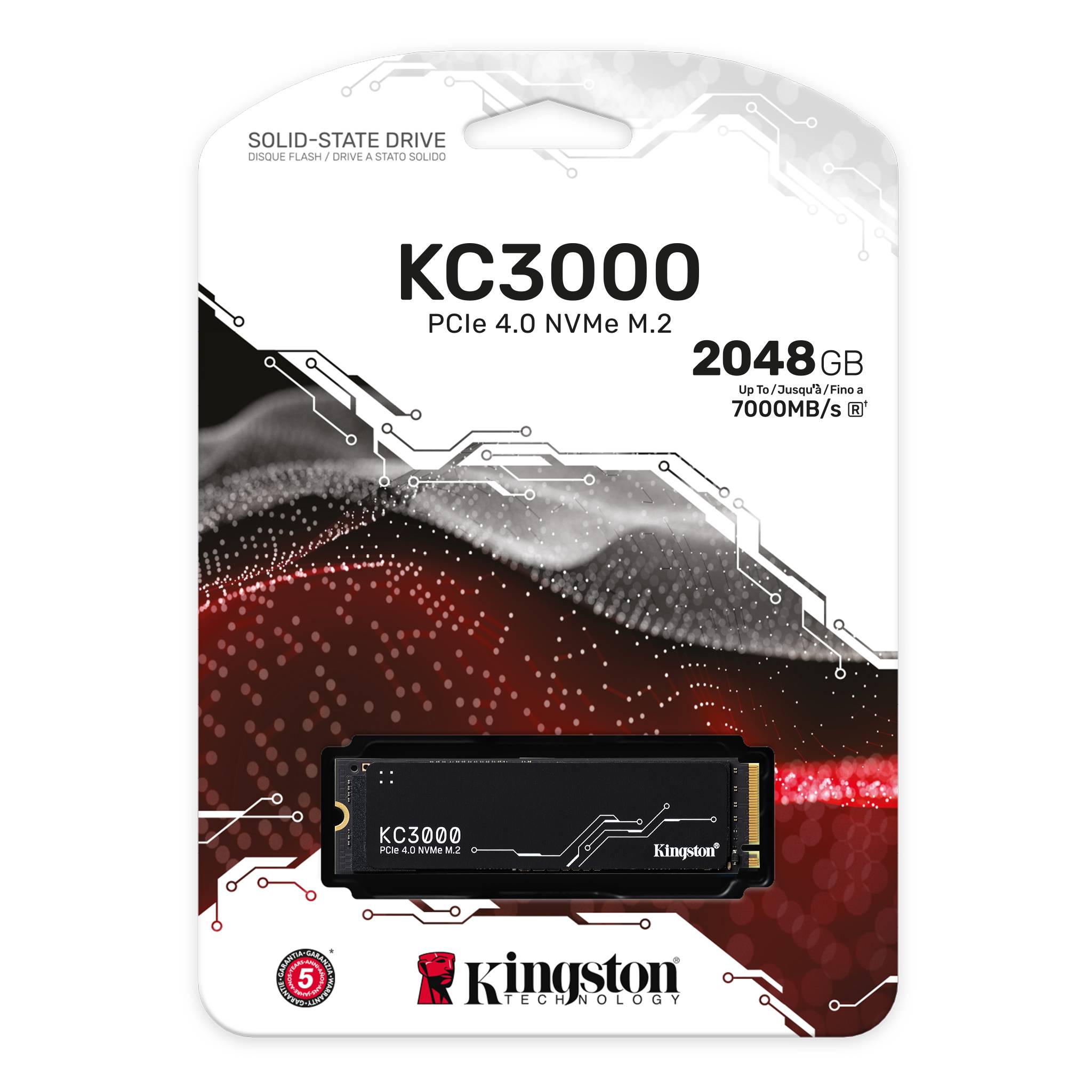 Ổ Cứng SSD Kingston KC3000 2TB NVMe PCIe Gen4x4 (SKC3000D/2048G)