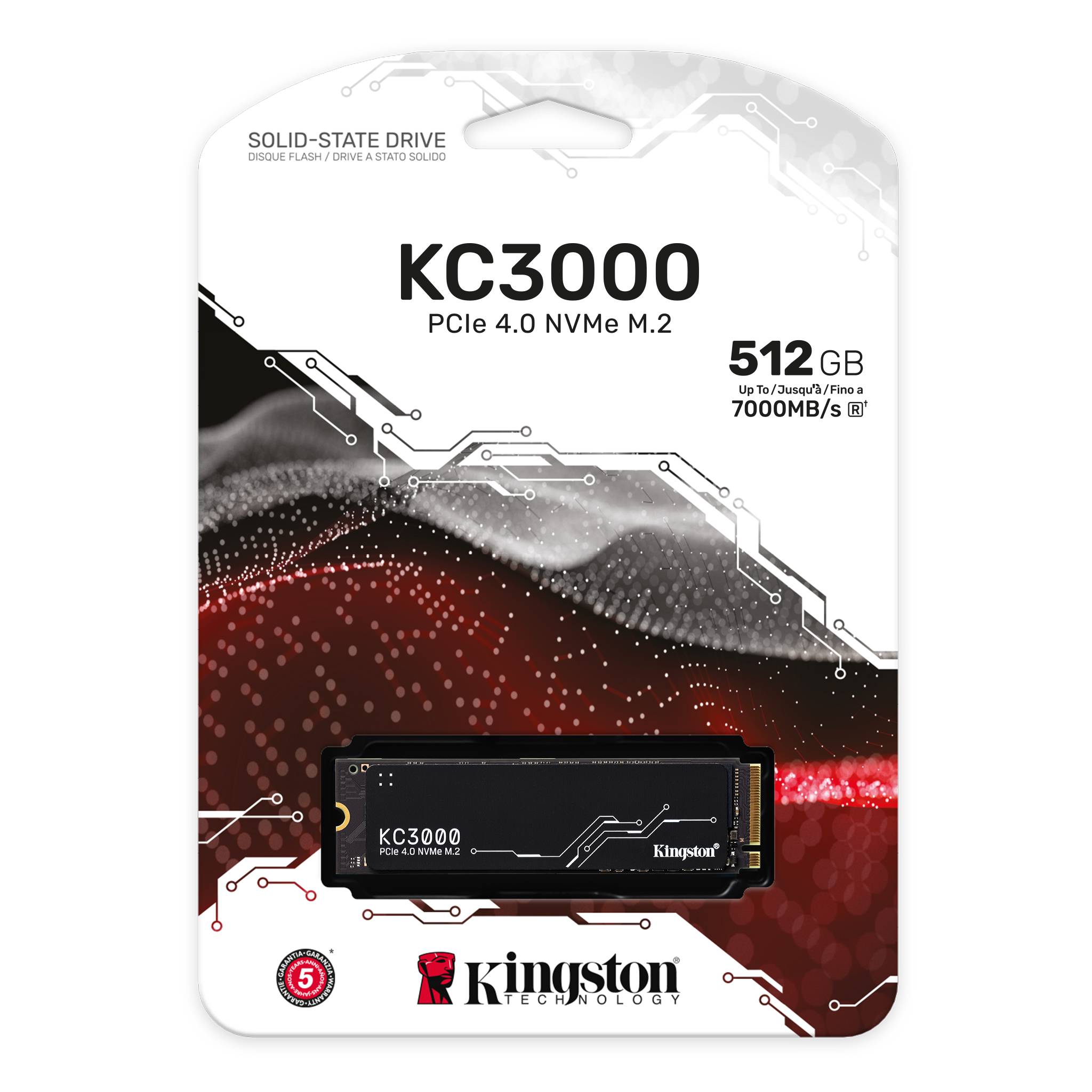 Ổ Cứng SSD Kingston KC3000 512GB NVMe PCIe Gen4x4 (SKC3000S/512G)