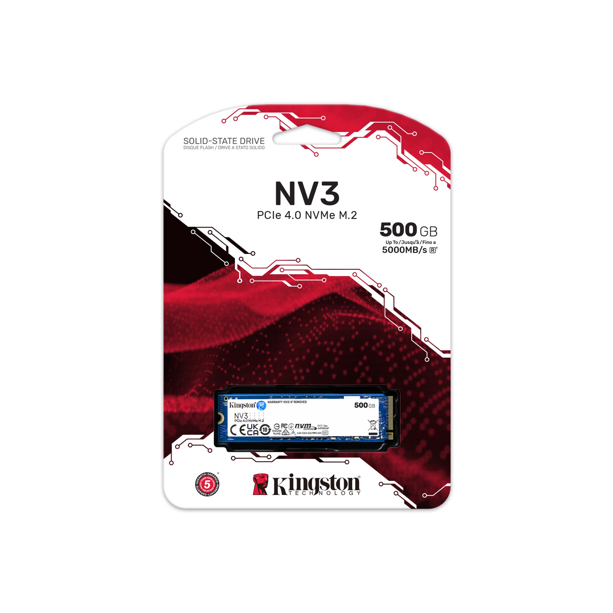 Ổ Cứng SSD Kingston SNV3S 500GB – M.2 2280 NVMe PCIe Gen4x4