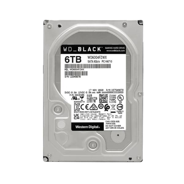Ổ Cứng HDD Western Digital Black 6TB SATA3 3.5 inch 128MB Cache 7200RPM - WD6004FZWX