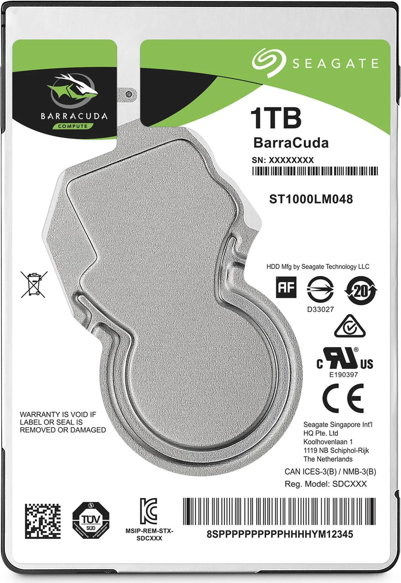 Ổ Cứng Laptop HDD Seagate BarraCuda 1TB 2.5 inch 128MB Cache 5400RPM - ST1000LM048