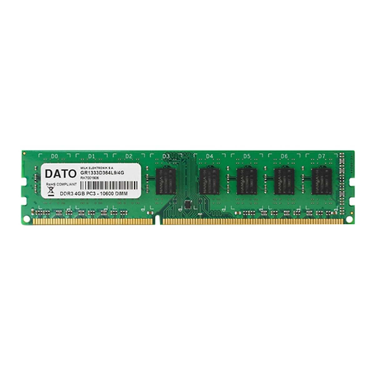 RAM Desktop DATO 4GB DDR3 1600Mhz