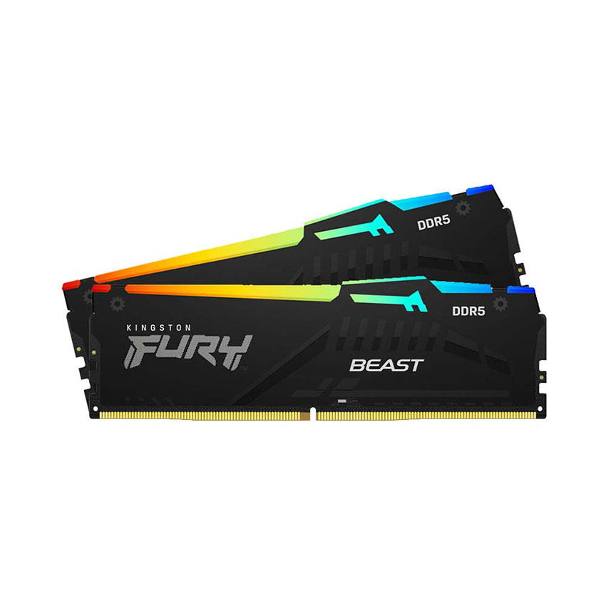 RAM Desktop Kingston Fury Beast RGB EXPO 32GB (2x16GB) DDR5 6000Mhz RGB EXPO