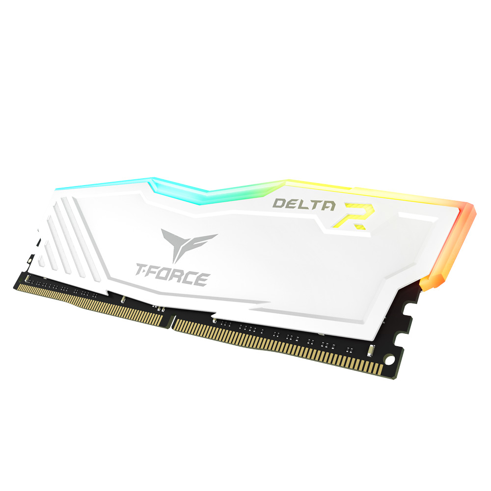 RAM Desktop TEAMGROUP DELTA RGB White 8GB (1x8GB) DDR4 3200Mhz RGB White (TF4D48G3200HC16F01R)