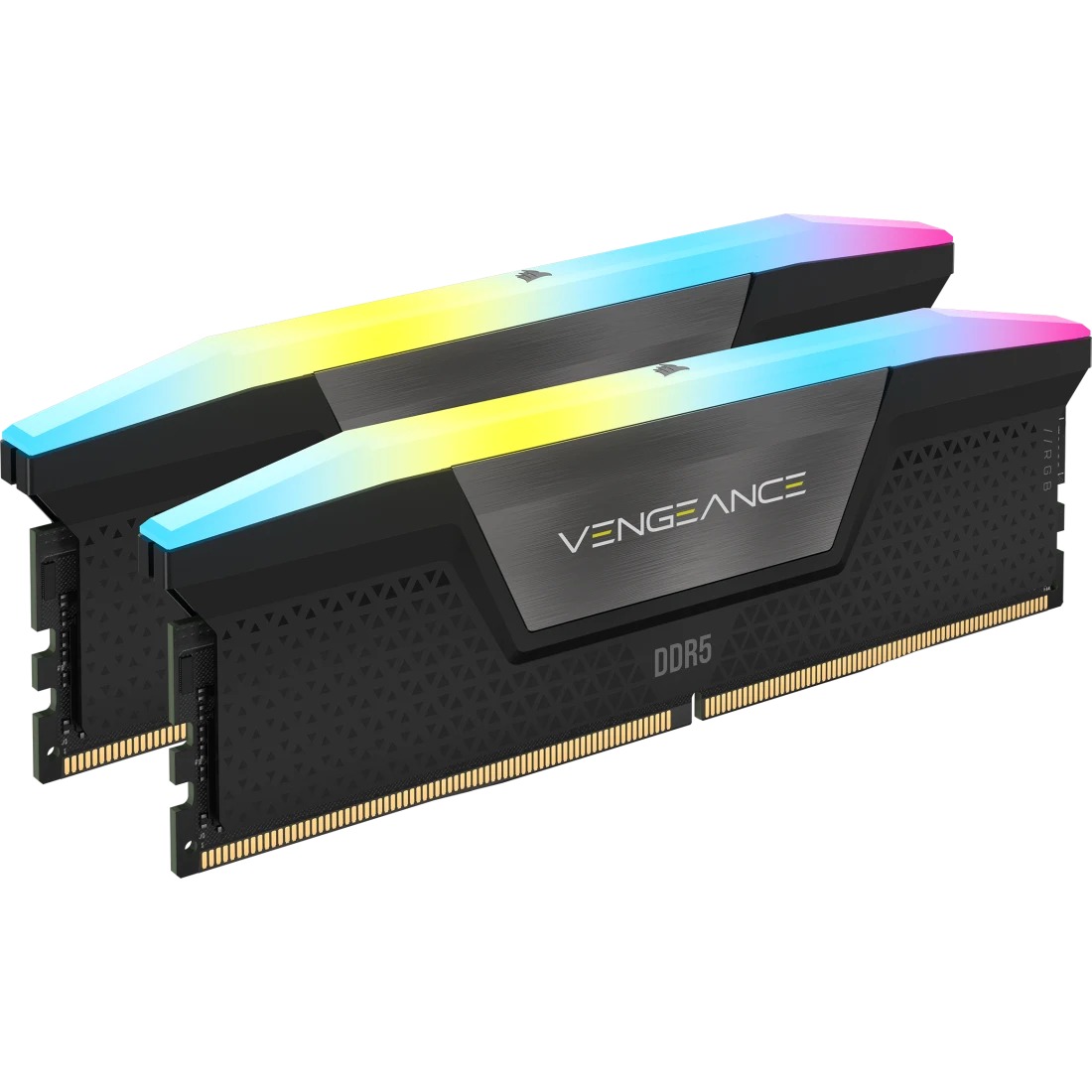 RAM Desktop Corsair Vengeance 64GB (2x32GB) DDR5 6000Mhz CL40 RGB Black (CMH64GX5M2D6000C40)