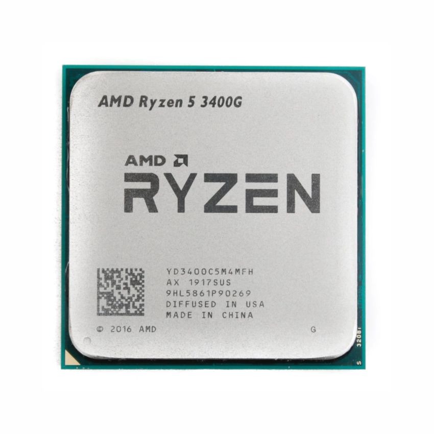 CPU AMD Ryzen 5 3400G (AM4 / 4 Nhân 8 Luồng / 3.7Ghz-4.2Ghz / 6MB Cache / 65W)