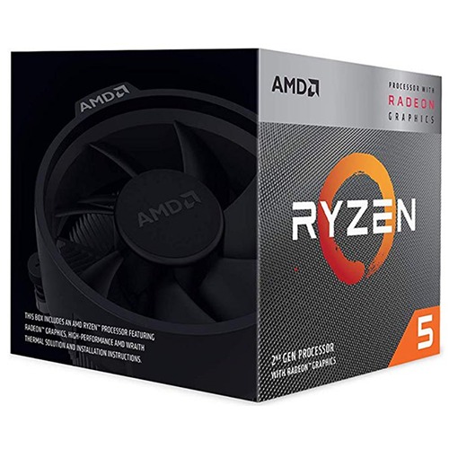 CPU AMD Ryzen 5 3400G (AM4 / 4 Nhân 8 Luồng / 3.7Ghz-4.2Ghz / 6MB Cache / 65W)
