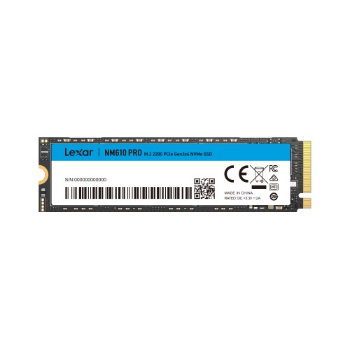 Ổ Cứng SSD Lexar 500GB NM610 Pro PCIe G3x4 (LNM610P500G-RNNNG)