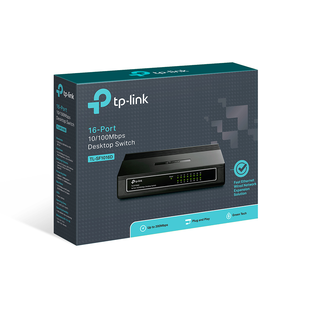 Switch TP-Link 16P TL-SF1016D 10/100 16 cổng (vỏ nhựa)