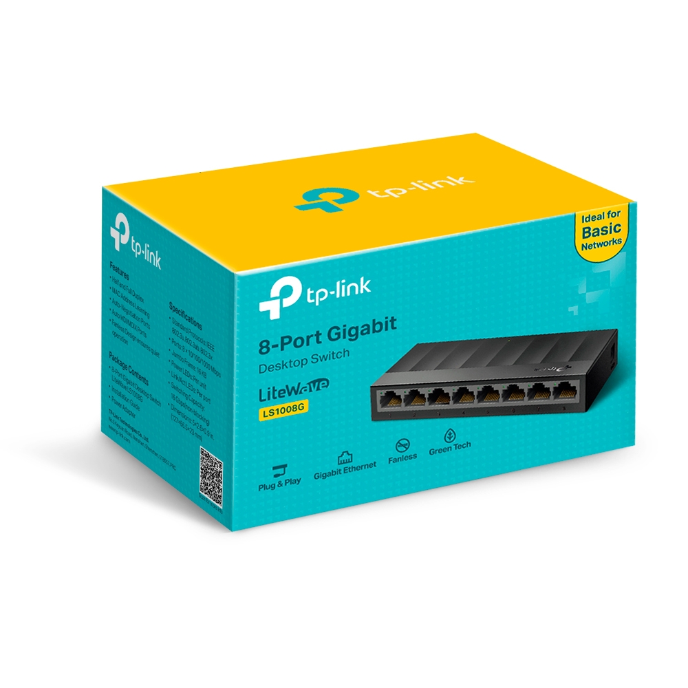 Switch TP-Link LS1008G 8 Port 10/100/1000Mbps vỏ nhựa