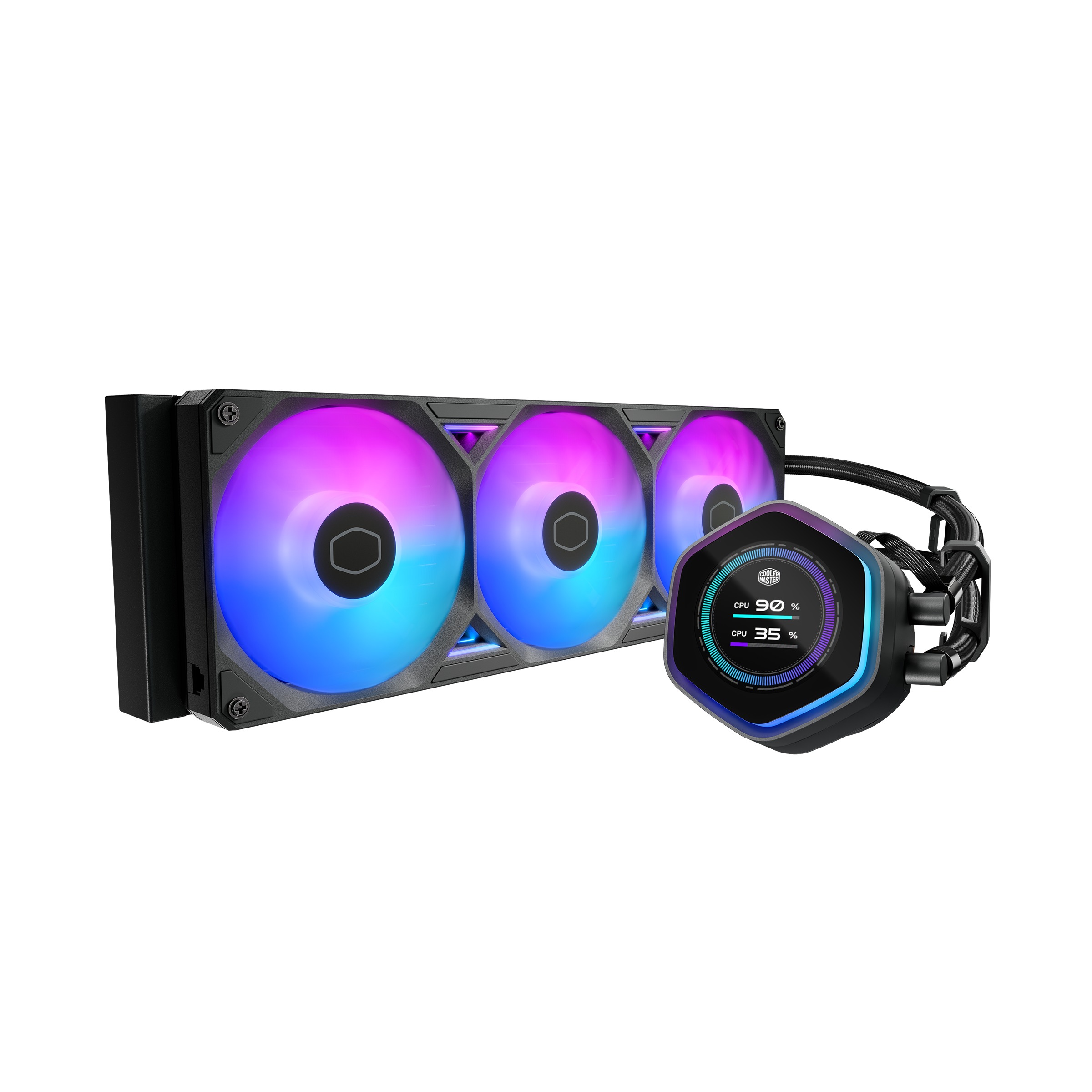 Tản Nhiệt Nước AIO Cooler Master MasterLiquid 360 Atmos II LCD ARGB (Black)