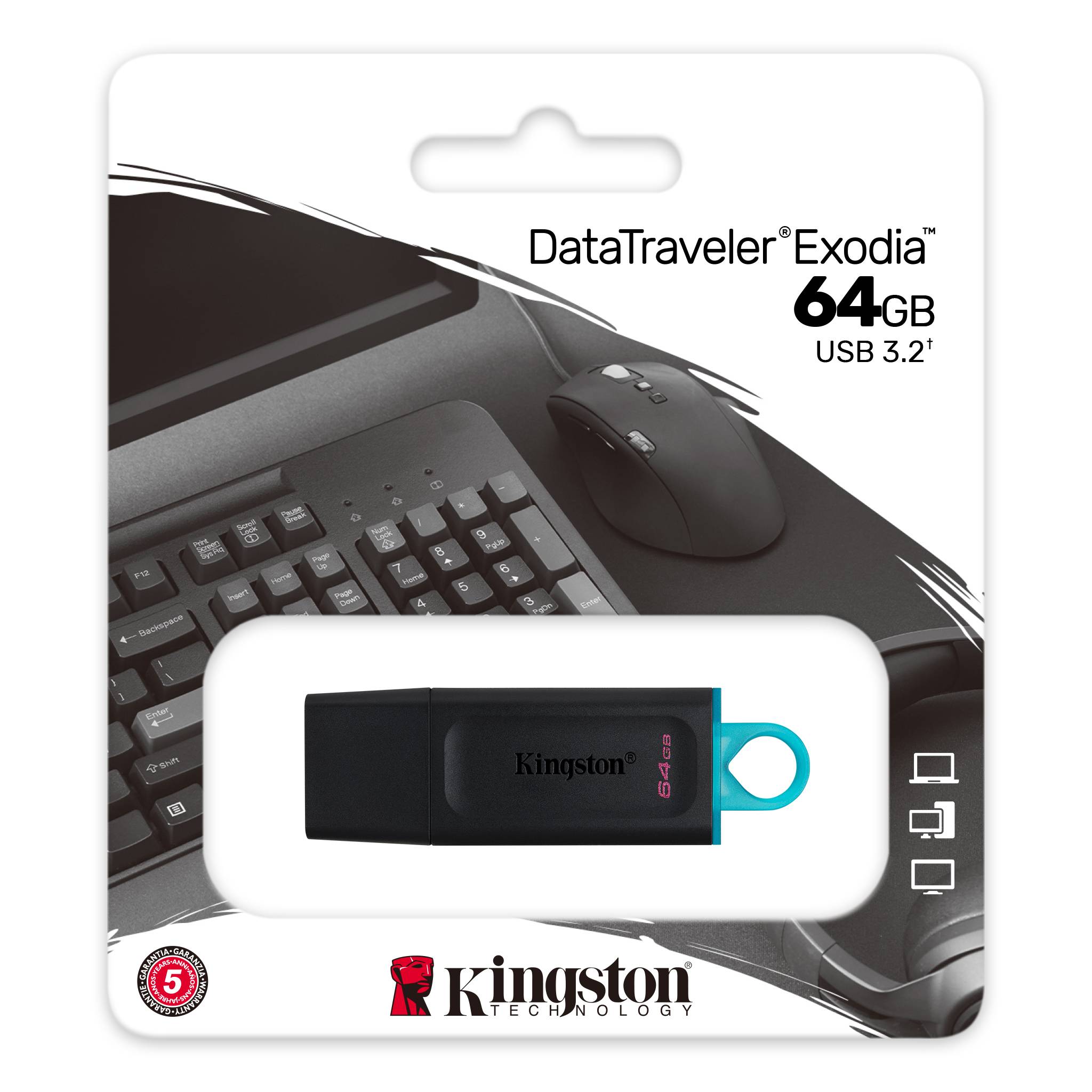 USB Kingston 64GB DataTraveler Exodia (DTX/64GB) 3.2