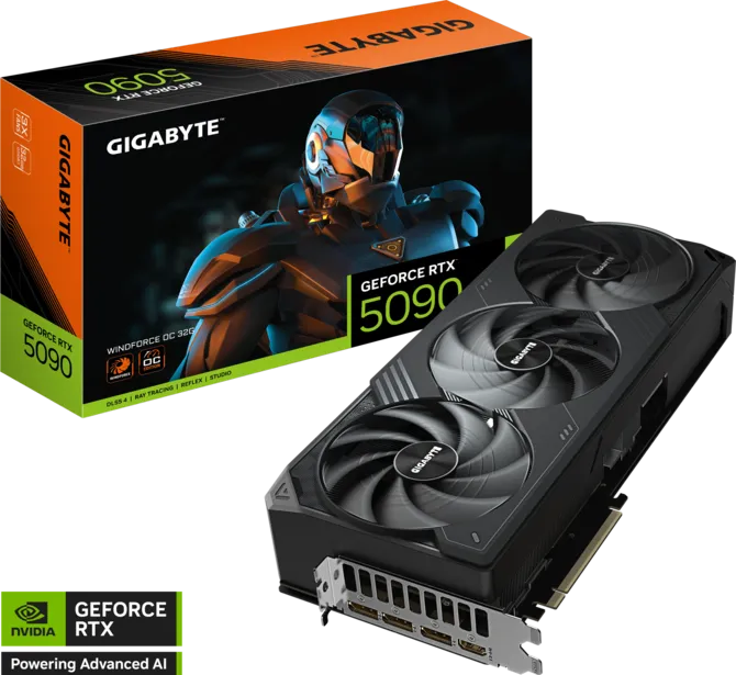 Card Đồ Hoạ GIGABYTE GeForce RTX 5090 WINDFORCE OC 32G