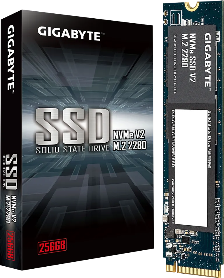 Ổ Cứng SSD Gigabyte 256GB M.2 2280 PCIe Gen3x4 Đọc 3200 MB/s Ghi 1200 MB/s (G3NVMEV2256G)