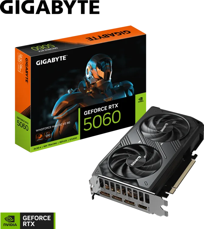 Card Đồ Hoạ GIGABYTE RTX 5060 WINDFORCE MAX OC V2 8GB (N5060WF2MAX OCV2-8GD) trivietpc.vn