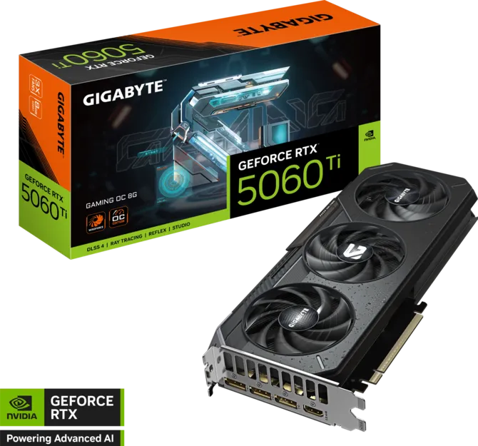 Card Đồ Hoạ Gigabyte GeForce RTX 5060 Ti GAMING OC 8GB (GV-N506TGAMING OC-8GD) trivietpc.vn