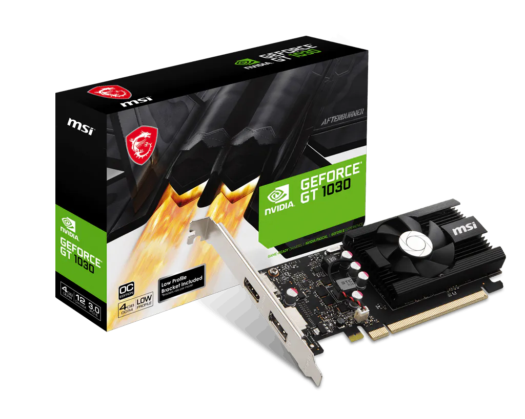 Card Đồ Hoạ MSI GeForce GT 1030 4GD4 LP OC trivietpc.vn