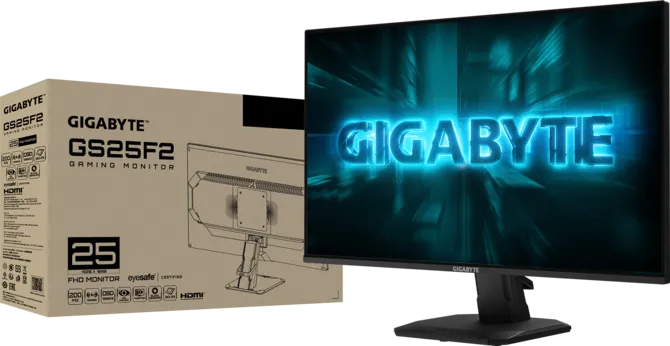 Màn Hình Gaming Gigabyte GS25F2A (25 inch/IPS/Full HD/240Hz/1ms GtG/300nits) 2xHDMI + DP